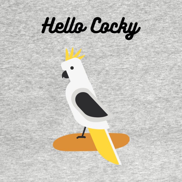 Hello Cocky Cockatoo Australian by DestinationAU